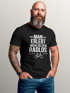 Herren T-Shirt Spruch Fahrradfahrer Man erlebt mich selten radlos Statement Fun-Shirt Spruch lustig Moonworks®preview