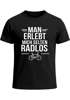 Herren T-Shirt Spruch Fahrradfahrer Man erlebt mich selten radlos Statement Fun-Shirt Spruch lustig Moonworks®preview