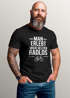 Herren T-Shirt Spruch Fahrradfahrer Man erlebt mich selten radlos Statement Fun-Shirt Spruch lustig Moonworks®preview