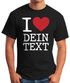 Herren T-Shirt Spruch I love rotes Herz anpassbarer Text individualisierbares Motiv Fun-Shirt Moonworks®preview