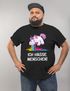 Herren T-Shirt Spruch Ich hasse Menschen kotzendes Einhorn Fun-Shirt Spruch lustig Moonworks®preview