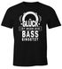 Herren T-Shirt Spruch Motiv Glück ist wenn der Bass einsetzt Fun-Shirt Party Festival Techno Rave Oberteil Moonworks®preview