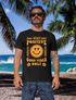 Herren T-Shirt Statement Spruch Stay Positive Good Vibes Only Sonne Smile Sommer Fashion Streetstyle Neverless®preview