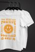 Herren T-Shirt Statement Spruch Stay Positive Good Vibes Only Sonne Smile Sommer Fashion Streetstyle Neverless®preview