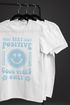 Herren T-Shirt Statement Spruch Stay Positive Good Vibes Only Sonne Smile Sommer Fashion Streetstyle Neverless®preview