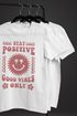 Herren T-Shirt Statement Spruch Stay Positive Good Vibes Only Sonne Smile Sommer Fashion Streetstyle Neverless®preview