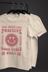 Herren T-Shirt Statement Spruch Stay Positive Good Vibes Only Sonne Smile Sommer Fashion Streetstyle Neverless®preview