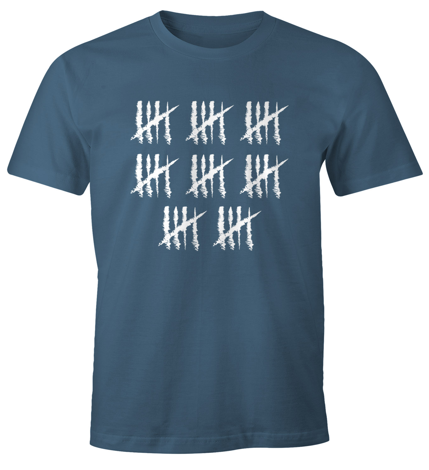 Herren T-Shirt {style_variation_string} Geburtstag Strichliste Striche Jubiläum Jahrgang Geschenk Alter Fun-Shirt Moonworks®