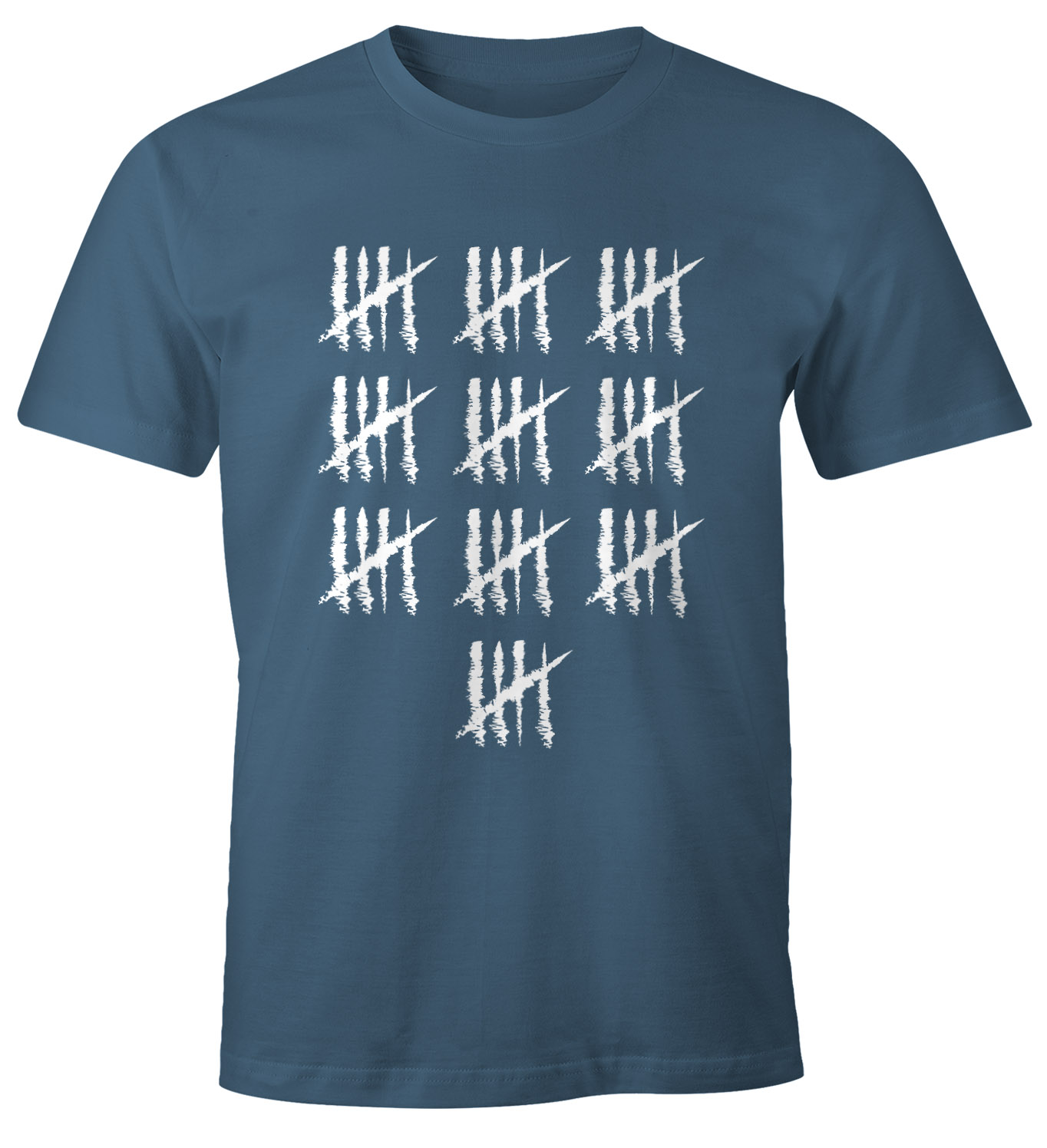 Herren T-Shirt {style_variation_string} Geburtstag Strichliste Striche Jubiläum Jahrgang Geschenk Alter Fun-Shirt Moonworks®