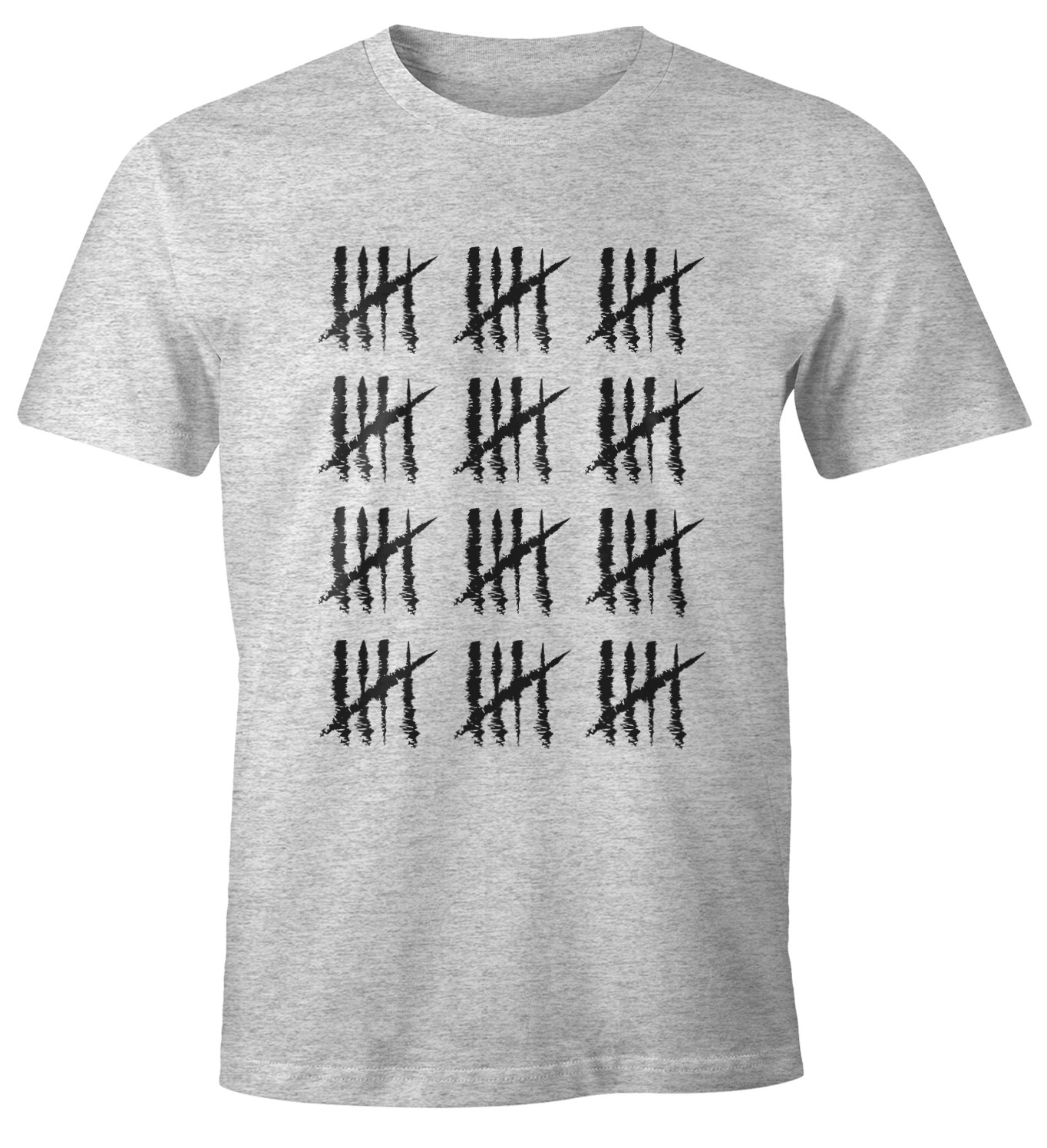 Herren T-Shirt {style_variation_string} Geburtstag Strichliste Striche Jubiläum Jahrgang Geschenk Alter Fun-Shirt Moonworks®