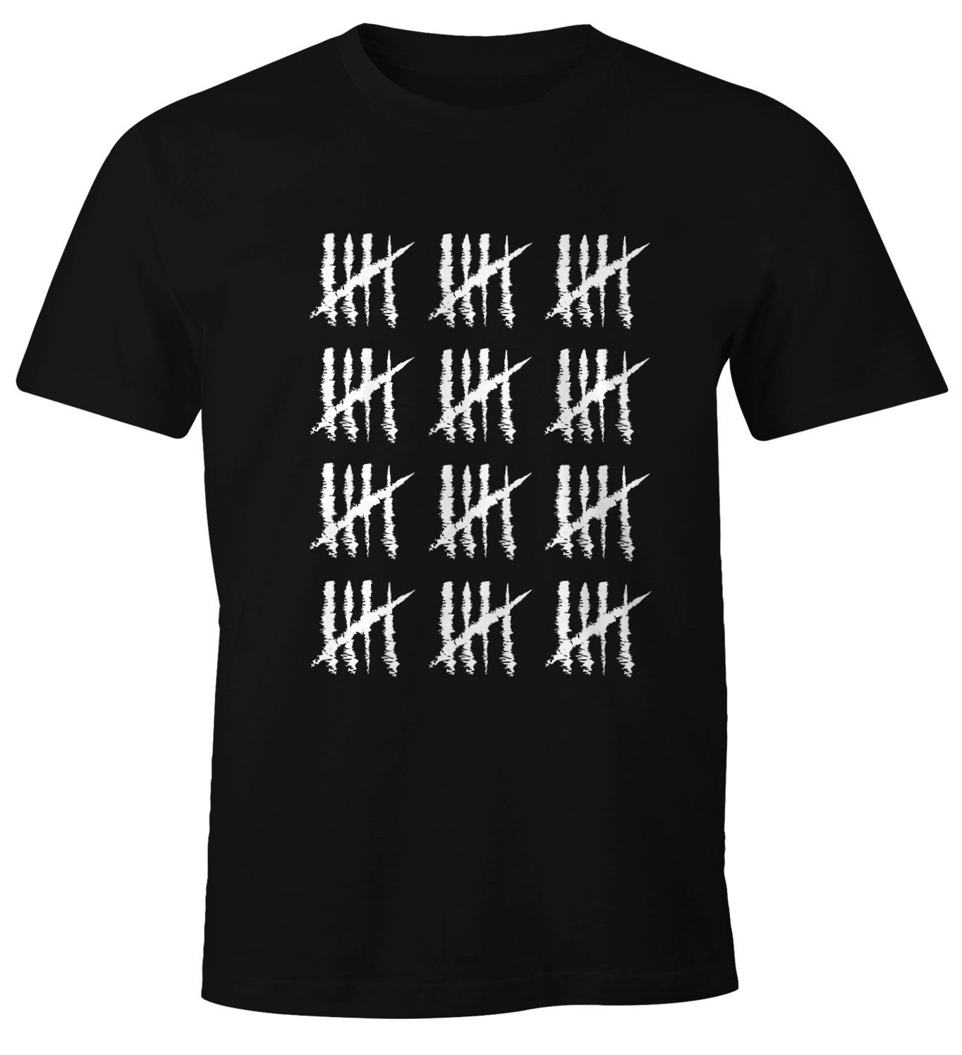 Herren T-Shirt {style_variation_string} Geburtstag Strichliste Striche Jubiläum Jahrgang Geschenk Alter Fun-Shirt Moonworks®