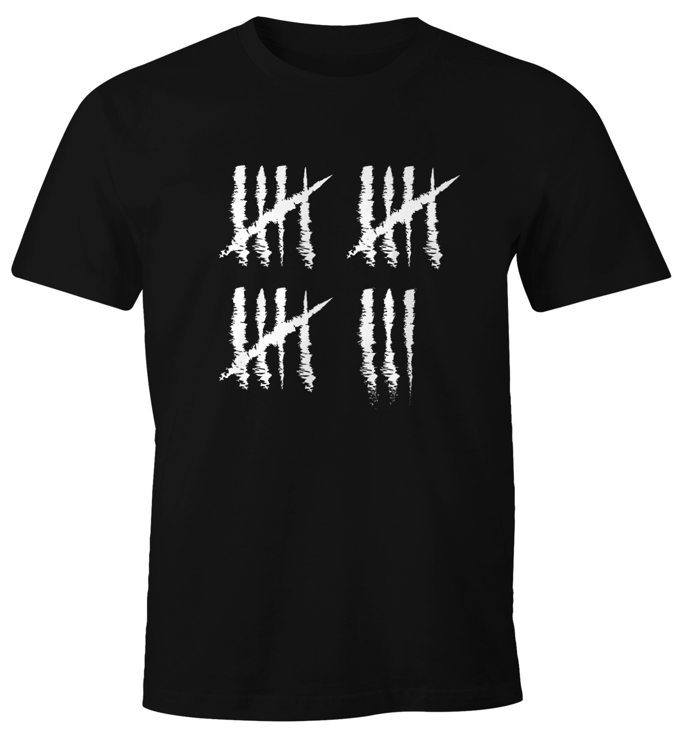 Herren T-Shirt {style_variation_string} Geburtstag Strichliste Striche Jubiläum Jahrgang Geschenk Alter Fun-Shirt Moonworks®