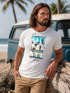 Herren T-Shirt Summer California Holidays Sommer Palmen Foto Print  Aufdruck Schrfitzug Fashion Streetstyle Neverless®preview