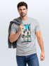 Herren T-Shirt Summer California Holidays Sommer Palmen Foto Print  Aufdruck Schrfitzug Fashion Streetstyle Neverless®preview