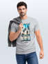 Herren T-Shirt Summer California Holidays Sommer Palmen Foto Print  Aufdruck Schrfitzug Fashion Streetstyle Neverless®preview
