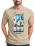Herren T-Shirt Summer California Holidays Sommer Palmen Foto Print  Aufdruck Schrfitzug Fashion Streetstyle Neverless®preview