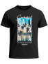 Herren T-Shirt Summer California Holidays Sommer Palmen Foto Print  Aufdruck Schrfitzug Fashion Streetstyle Neverless®preview