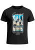Herren T-Shirt Summer California Holidays Sommer Palmen Foto Print  Aufdruck Schrfitzug Fashion Streetstyle Neverless®preview