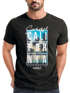 Herren T-Shirt Summer California Holidays Sommer Palmen Foto Print  Aufdruck Schrfitzug Fashion Streetstyle Neverless®preview
