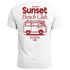Herren T-Shirt Sunset Beach Club Retro Shirt– Sommer Rückendruck im Vintage Look – Kurzarm Baumwollshirt Neverless®preview