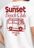 Herren T-Shirt Sunset Beach Club Retro Shirt– Sommer Rückendruck im Vintage Look – Kurzarm Baumwollshirt Neverless®preview