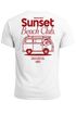 Herren T-Shirt Sunset Beach Club Retro Shirt– Sommer Rückendruck im Vintage Look – Kurzarm Baumwollshirt Neverless®preview