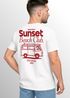 Herren T-Shirt Sunset Beach Club Retro Shirt– Sommer Rückendruck im Vintage Look – Kurzarm Baumwollshirt Neverless®preview