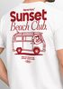 Herren T-Shirt Sunset Beach Club Retro Shirt– Sommer Rückendruck im Vintage Look – Kurzarm Baumwollshirt Neverless®preview