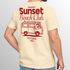 Herren T-Shirt Sunset Beach Club Retro Shirt– Sommer Rückendruck im Vintage Look – Kurzarm Baumwollshirt Neverless®preview