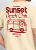Herren T-Shirt Sunset Beach Club Retro Shirt– Sommer Rückendruck im Vintage Look – Kurzarm Baumwollshirt Neverless®preview