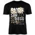 Herren T-Shirt Surf Design San Diego Palmen Beach Strand Sommer Palmen Fashion Streetstyle Neverless®preview