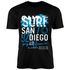 Herren T-Shirt Surf Design San Diego Palmen Beach Strand Sommer Palmen Fashion Streetstyle Neverless®preview