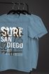 Herren T-Shirt Surf Design San Diego Palmen Beach Strand Sommer Palmen Fashion Streetstyle Neverless®preview