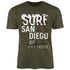 Herren T-Shirt Surf Design San Diego Palmen Beach Strand Sommer Palmen Fashion Streetstyle Neverless®preview