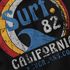 Herren T-Shirt Surf Logo California USA Welle Surfing Style Aufdruck Print Fashion Streetstyle Neverless®preview