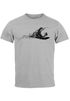 Herren T-Shirt  Surfer surfing surfen Surfboard Wave Welle Wellenreiten Urlaub Meer Ozean Surfer Boy Silhouette Slim Fit Neverless®preview