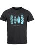 Herren T-Shirt Surfing Fashion Aufdruck Long Beach Surfboard Sommer Strand Streetstyle Neverless®preview