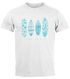 Herren T-Shirt Surfing Fashion Aufdruck Long Beach Surfboard Sommer Strand Streetstyle Neverless®preview