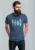 Herren T-Shirt Surfing Fashion Aufdruck Long Beach Surfboard Sommer Strand Streetstyle Neverless®preview