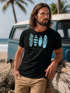 Herren T-Shirt Surfing Fashion Aufdruck Long Beach Surfboard Sommer Strand Streetstyle Neverless®preview