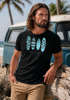 Herren T-Shirt Surfing Fashion Aufdruck Long Beach Surfboard Sommer Strand Streetstyle Neverless®preview