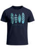 Herren T-Shirt Surfing Fashion Aufdruck Long Beach Surfboard Sommer Strand Streetstyle Neverless®preview