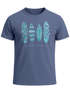 Herren T-Shirt Surfing Fashion Aufdruck Long Beach Surfboard Sommer Strand Streetstyle Neverless®preview