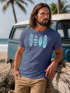 Herren T-Shirt Surfing Fashion Aufdruck Long Beach Surfboard Sommer Strand Streetstyle Neverless®preview