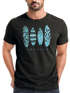 Herren T-Shirt Surfing Fashion Aufdruck Long Beach Surfboard Sommer Strand Streetstyle Neverless®preview