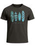 Herren T-Shirt Surfing Fashion Aufdruck Long Beach Surfboard Sommer Strand Streetstyle Neverless®preview