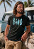 Herren T-Shirt Surfing Fashion Aufdruck Long Beach Surfboard Sommer Strand Streetstyle Neverless®preview