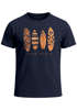 Herren T-Shirt Surfing Fashion Aufdruck Long Beach Surfboard Sommer Strand Streetstyle Neverless®preview