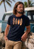 Herren T-Shirt Surfing Fashion Aufdruck Long Beach Surfboard Sommer Strand Streetstyle Neverless®preview