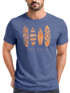 Herren T-Shirt Surfing Fashion Aufdruck Long Beach Surfboard Sommer Strand Streetstyle Neverless®preview